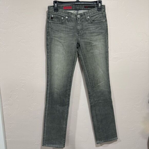 Adriano Goldschmied AG The Willow Slim Straight Leg Jeans Womens 25R grey - Picture 1 of 5